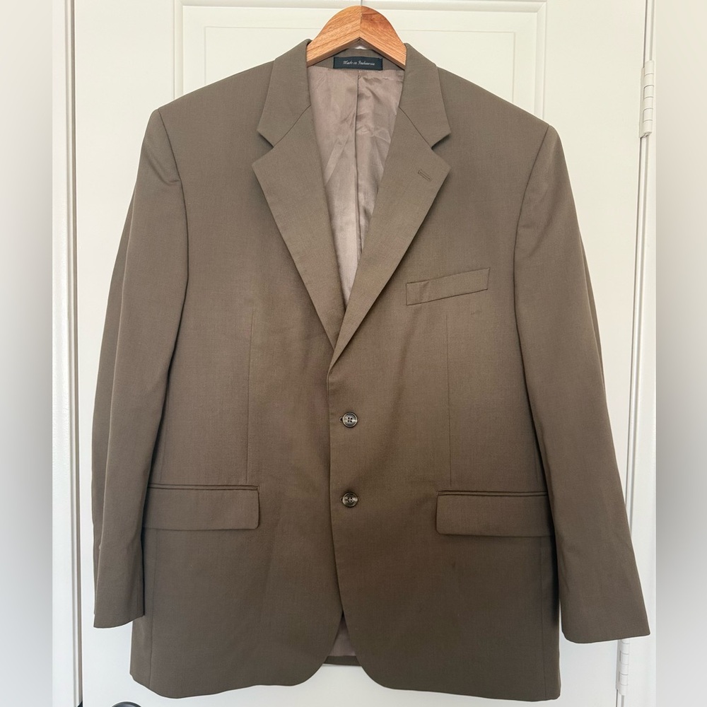 Chaps Men's 100% Wool Blazer Sport Coat - Classic Fit, Timeless Style 44R